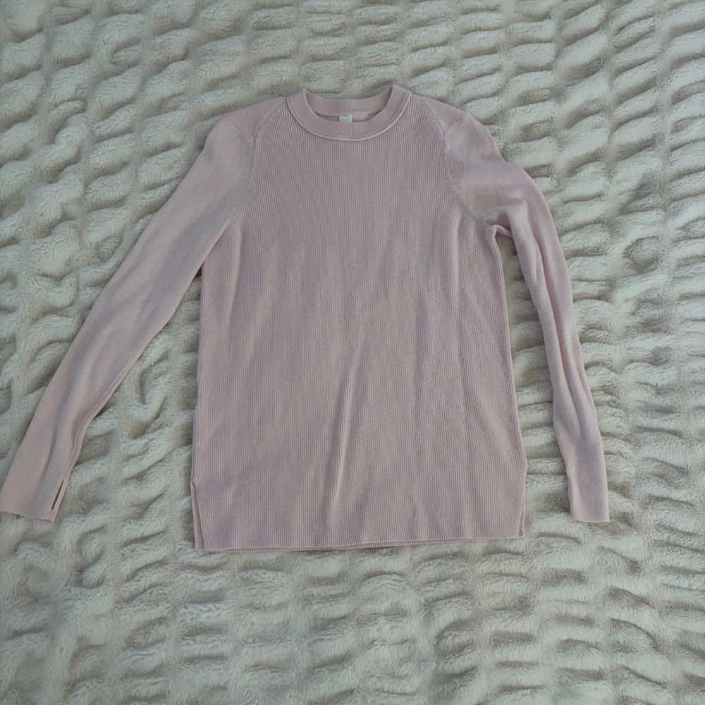 Lululemon Pale Pink Knit Sweater